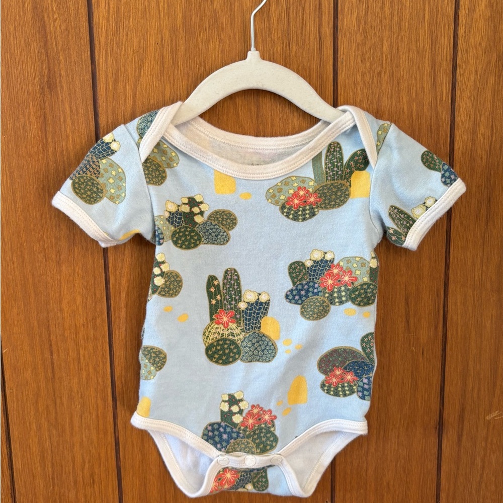 Cactus Print Baby Onesie